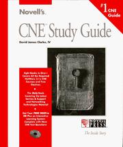 Cover of: Novell's CNE study guide by David James Clarke