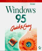 Cover of: Windows 95 quick & easy by Robert Cowart