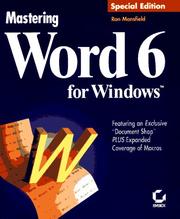 Cover of: Mastering Word 6 for Windows