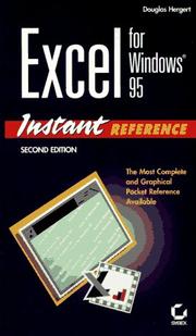 Cover of: Excel for Windows 95 instant reference