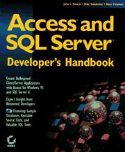 Cover of: Access and SQL server developer's handbook
