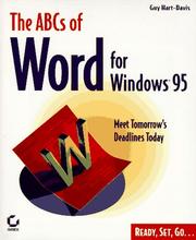 The ABCs of Word for Windows 95 by Guy Hart-Davis