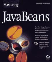 Cover of: Mastering JavaBeans