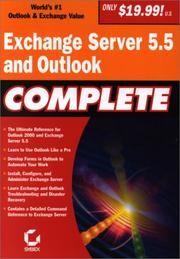 Cover of: Exchange Server 5.5 and Outlook Complete