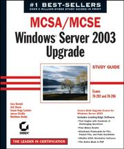Cover of: MCSA/MCSE: Windows  2003 Upgrade Study Guide (70-292 and 70-296)