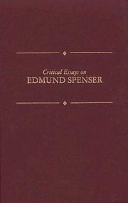 Critical essays on Edmund Spenser