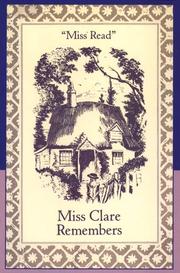Cover of: Miss Clare remembers