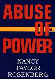 Cover of: Abuse of power by Nancy Taylor Rosenberg