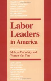 Cover of: Labor leaders in America