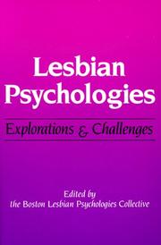 Cover of: Lesbian psychologies
