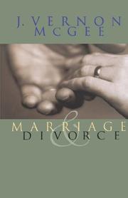 Cover of: Marriage and Divorce