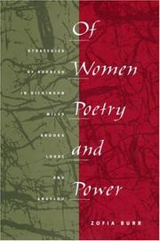 Cover of: Of women, poetry, and power: strategies of address in Dickinson, Miles, Brooks, Lorde, and Angelou