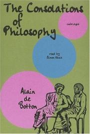 Cover of: Consolation of Philosophy by Alain De Botton