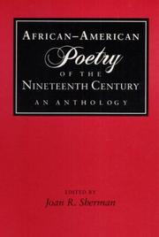Cover of: African-American poetry of the nineteenth century: an anthology