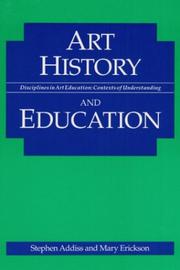 Cover of: Art history and education