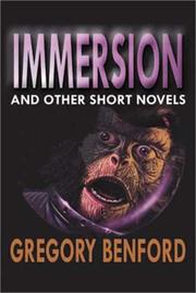 Cover of: Immersion and other short novels