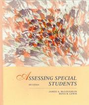 Cover of: Assessing special students by James A. McLoughlin