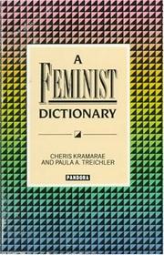 Cover of: A FEMINIST DICTIONARY