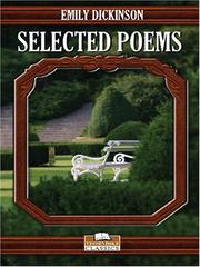 Cover of: Selected poems of Emily Dickinson by Emily Dickinson