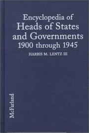 Cover of: Encyclopedia of heads of states and governments, 1900 through 1945