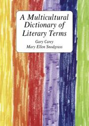 Cover of: A multicultural dictionary of literary terms