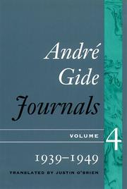 Cover of: Journals by André Gide