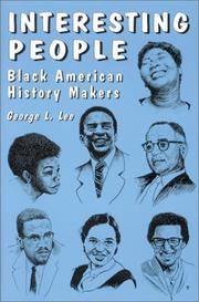 Cover of: Interesting People: Black American History Makers