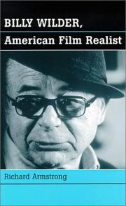 Cover of: Billy Wilder, American film realist