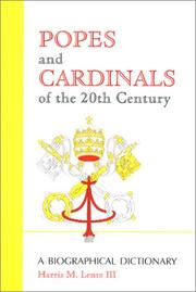 Cover of: Popes and Cardinals of the 20th Century: A Biographical Dictionary (Religion)