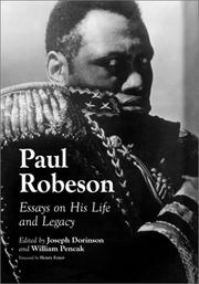 Cover of: Paul Robeson by edited by Joseph Dorinson and William Pencak ; with a foreword by Henry Foner.
