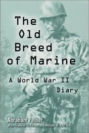 Cover of: The old breed of marine: a World War II diary