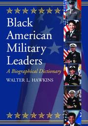 Cover of: Black American Military Leaders: A Biographical Dictionary