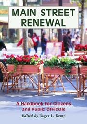 Cover of: Main Street Renewal: A Handbook for Citizens and Public Officials