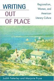 Cover of: Writing out of Place: Regionalism, Women, and American Literary Culture