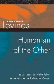 Cover of: Humanism of the Other