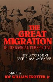 Cover of: The Great migration in historical perspective: new dimensions of race, class, and gender
