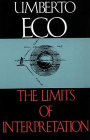 Cover of: The Limits of Interpretation (Advances in Semiotics) by Umberto Eco