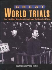 Cover of: Great world trials by Edward W. Knappman, editor.