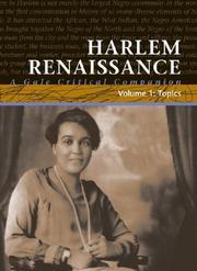 Cover of: The Harlem Renaissance: a Gale critical companion