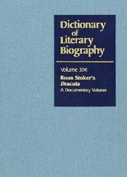 Cover of: Bram Stoker's Dracula: A Documentary Volume (Dictionary of Literary Biography)