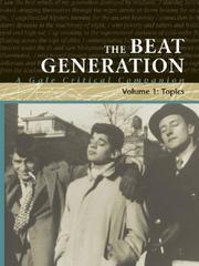 Cover of: The Beat Generation: A Gale Critical Companion