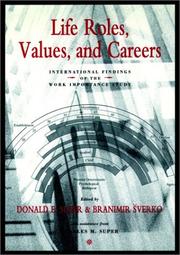 Life roles, values, and careers : international findings of the Work Importance Study