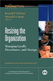 Cover of: Resizing the Organization by 