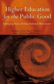 Higher education for the public good : emerging voices from a national movement