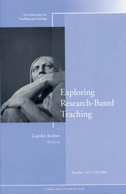 Exploring research-based teaching