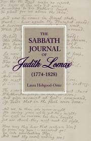 The Sabbath journal of Judith Lomax, 1774-1828 by Judith Lomax