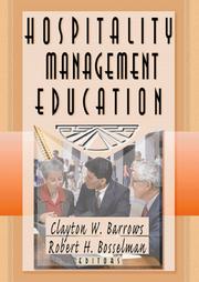 Cover of: Hospitality management education