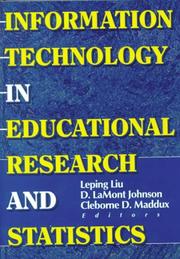 Cover of: Information Technology in Educational Research and Statistics (Computers in the Schools (Paperback)) (Computers in the Schools)