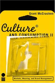 Culture And Consumption II by Grant McCracken
