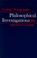 Cover of: Philosophical Investigations (3rd Edition)
